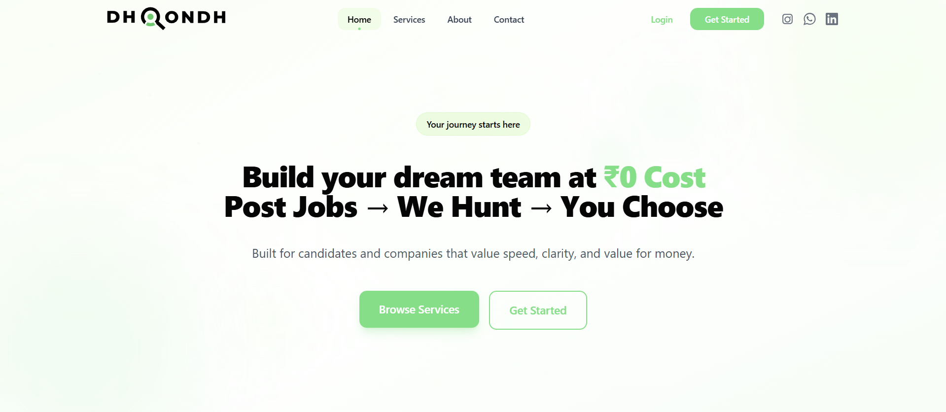 Job Portal — Dhoondh